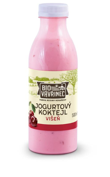 BIO jogurtový koktejl višeň 250 ml Bio Vavřinec 